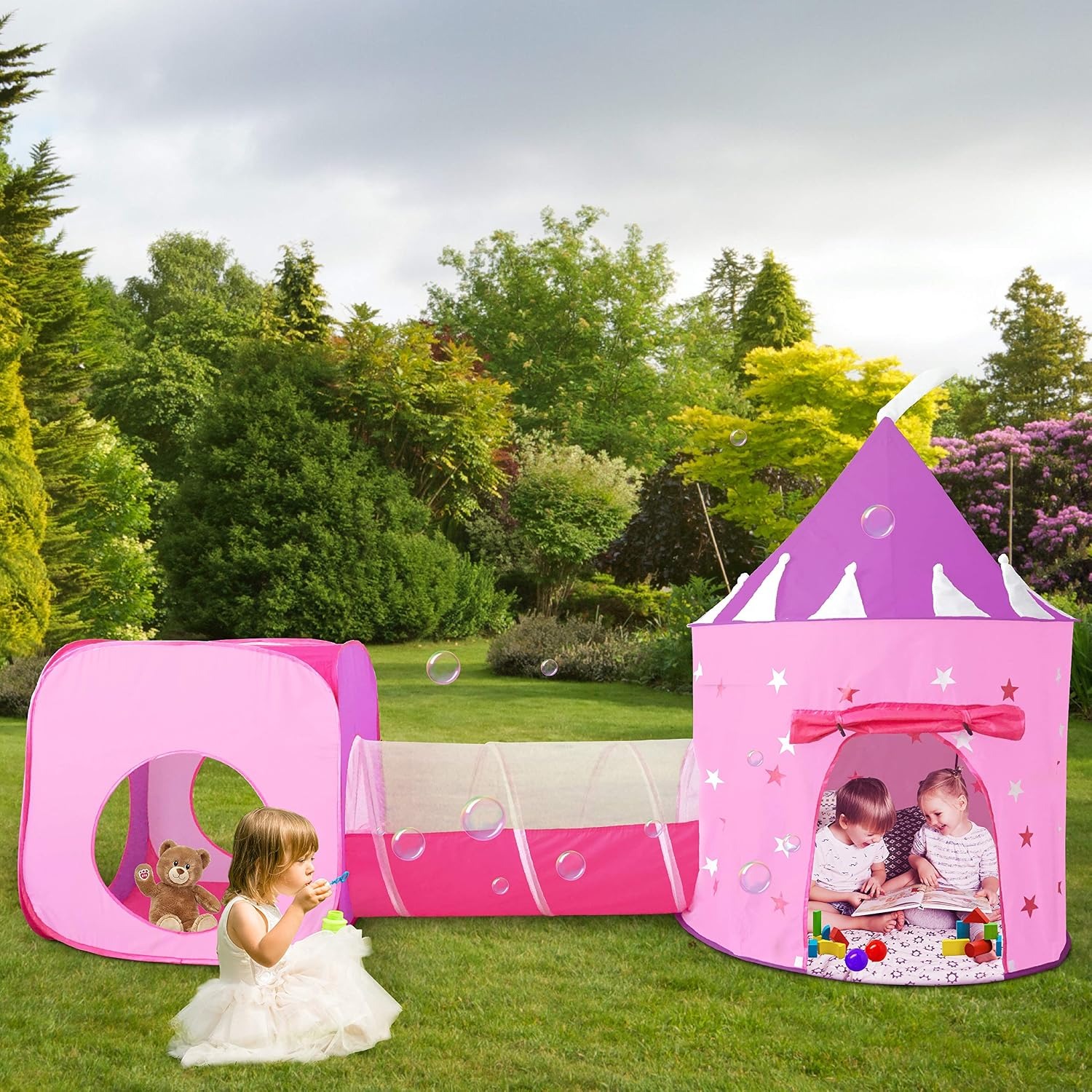 Princess Tent with Tunnel and Dress Up Set: image 4