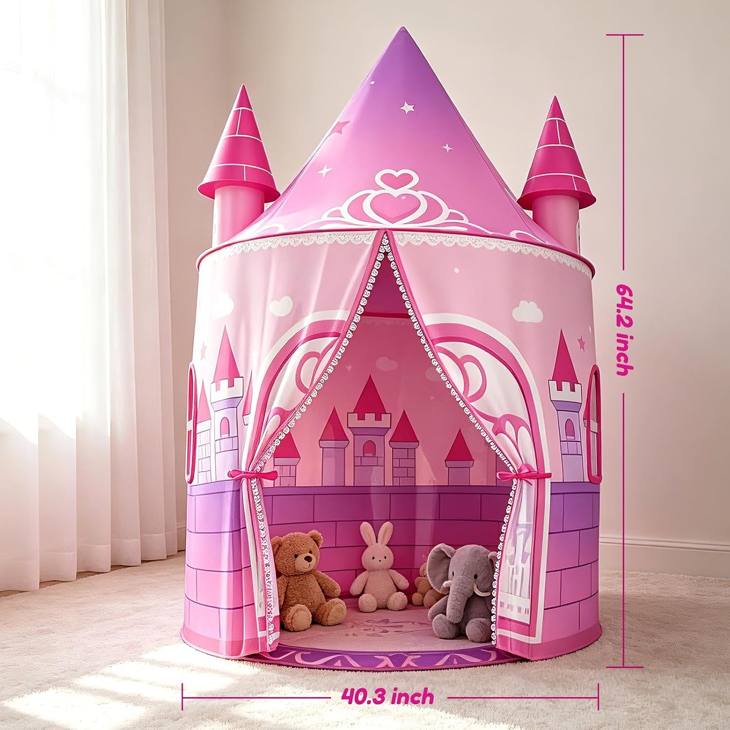 Tall Princess Castle Play Tent