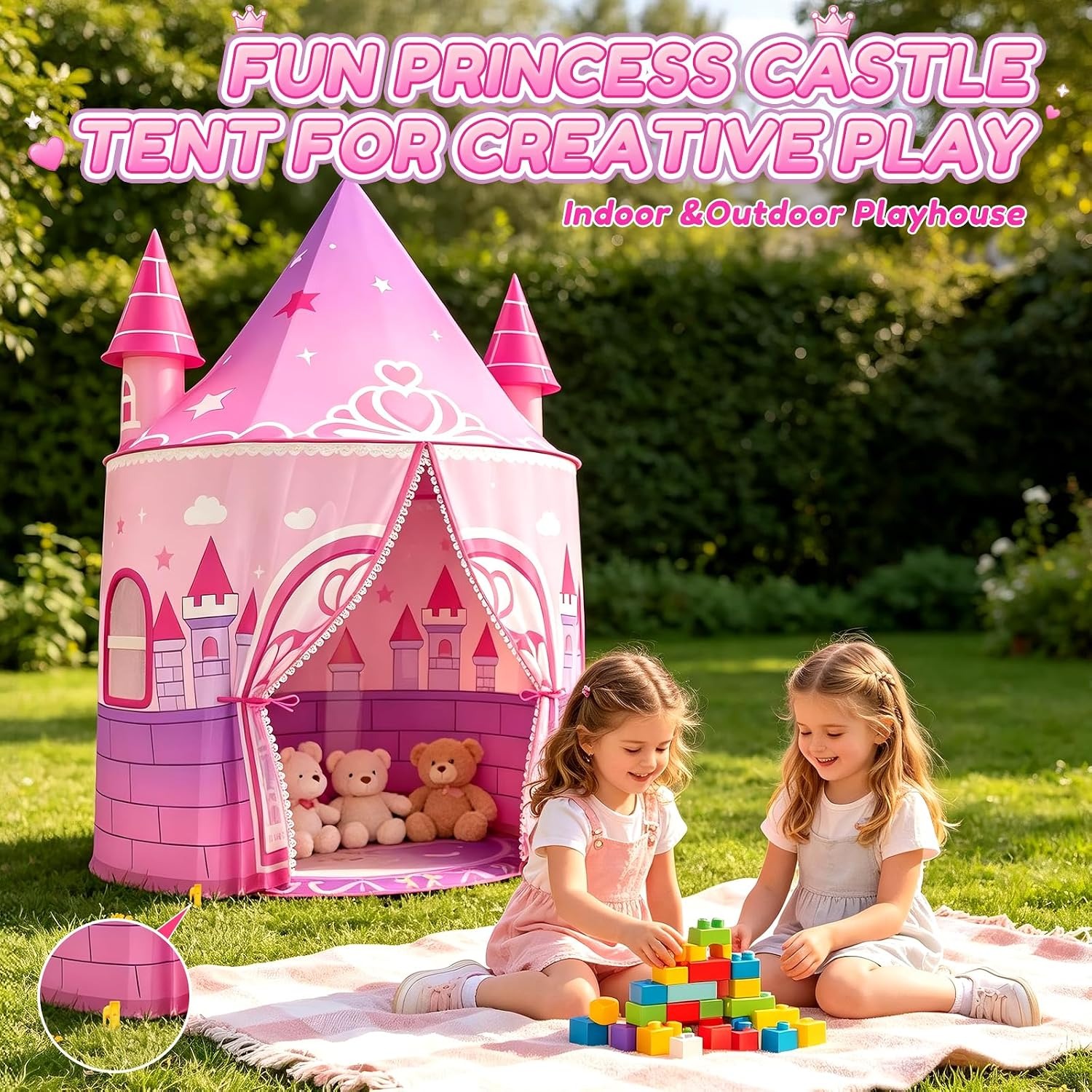 Tall Princess Castle Play Tent