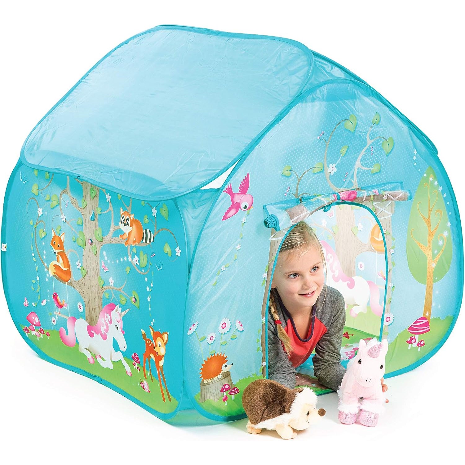 Enchanted Forest Pop-Up Play Tent with Printed Play Mat: image 2