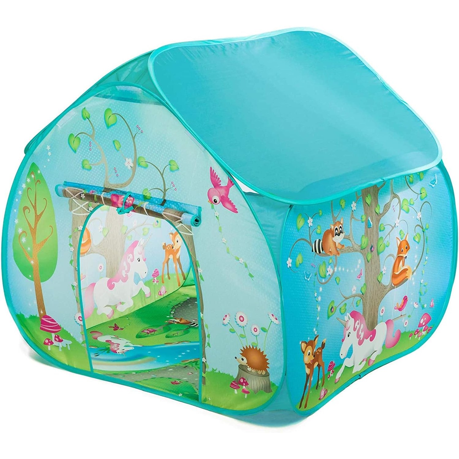 Enchanted Forest Pop-Up Play Tent with Printed Play Mat: image 4