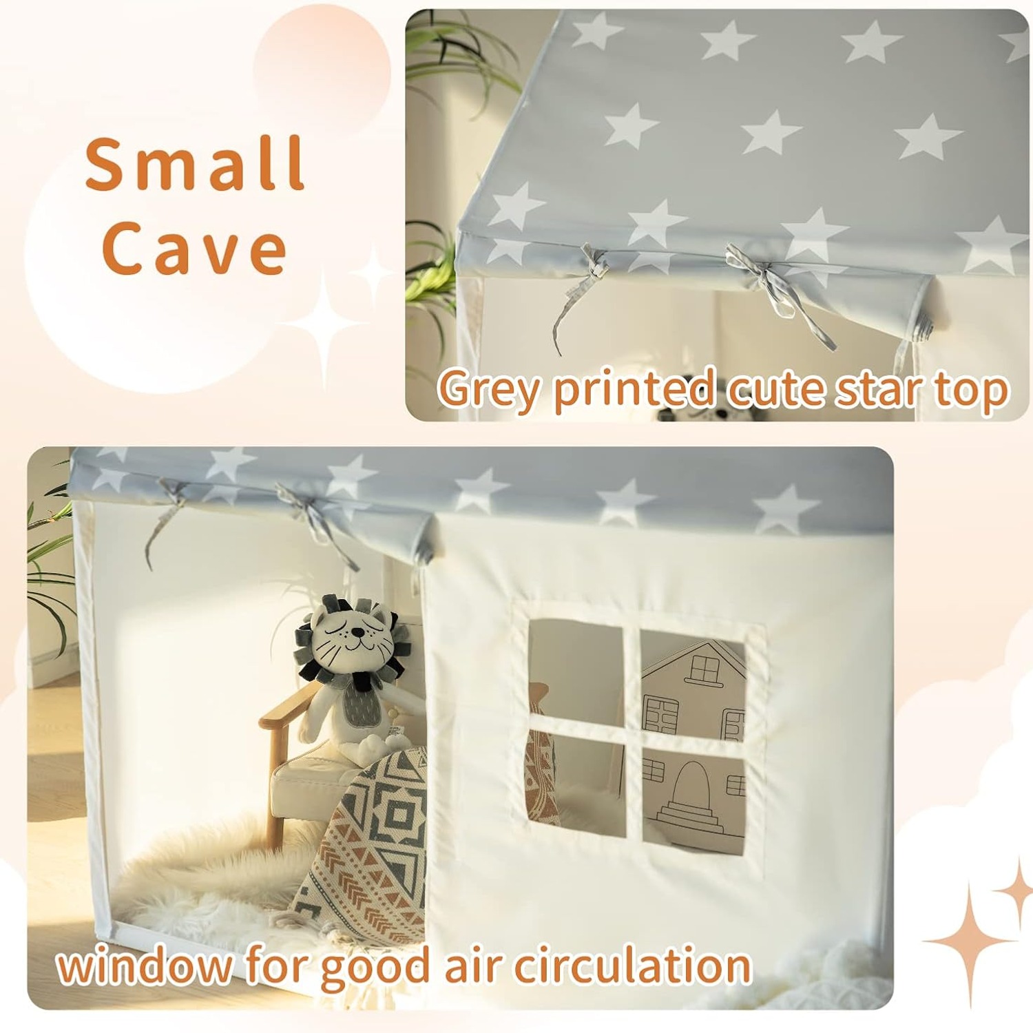 Play Tent with Star Light
