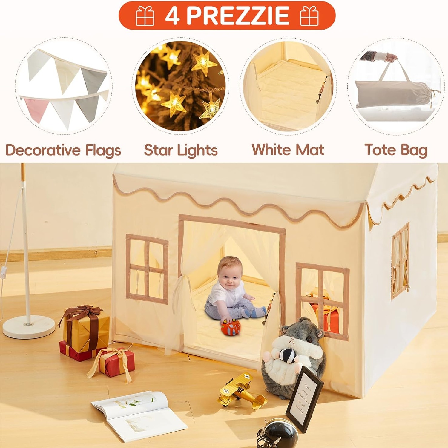Portable Playhouse Play Tent