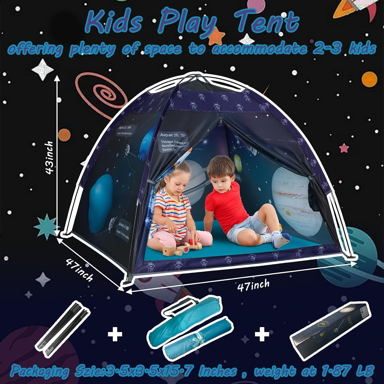 Space World Galaxy Dome Play Tent: image 8