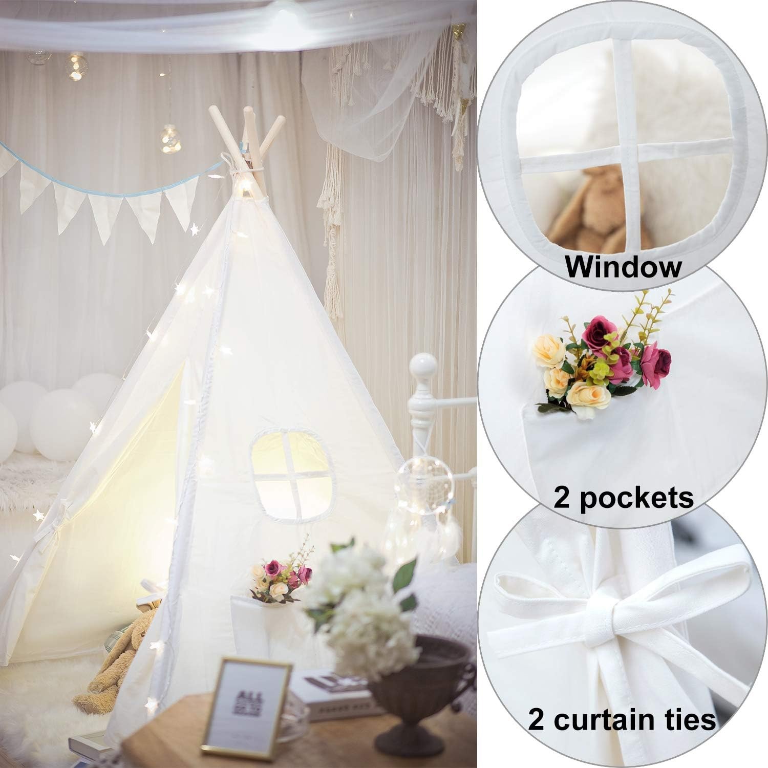 Portable Teepee Tent for Kids: image 6