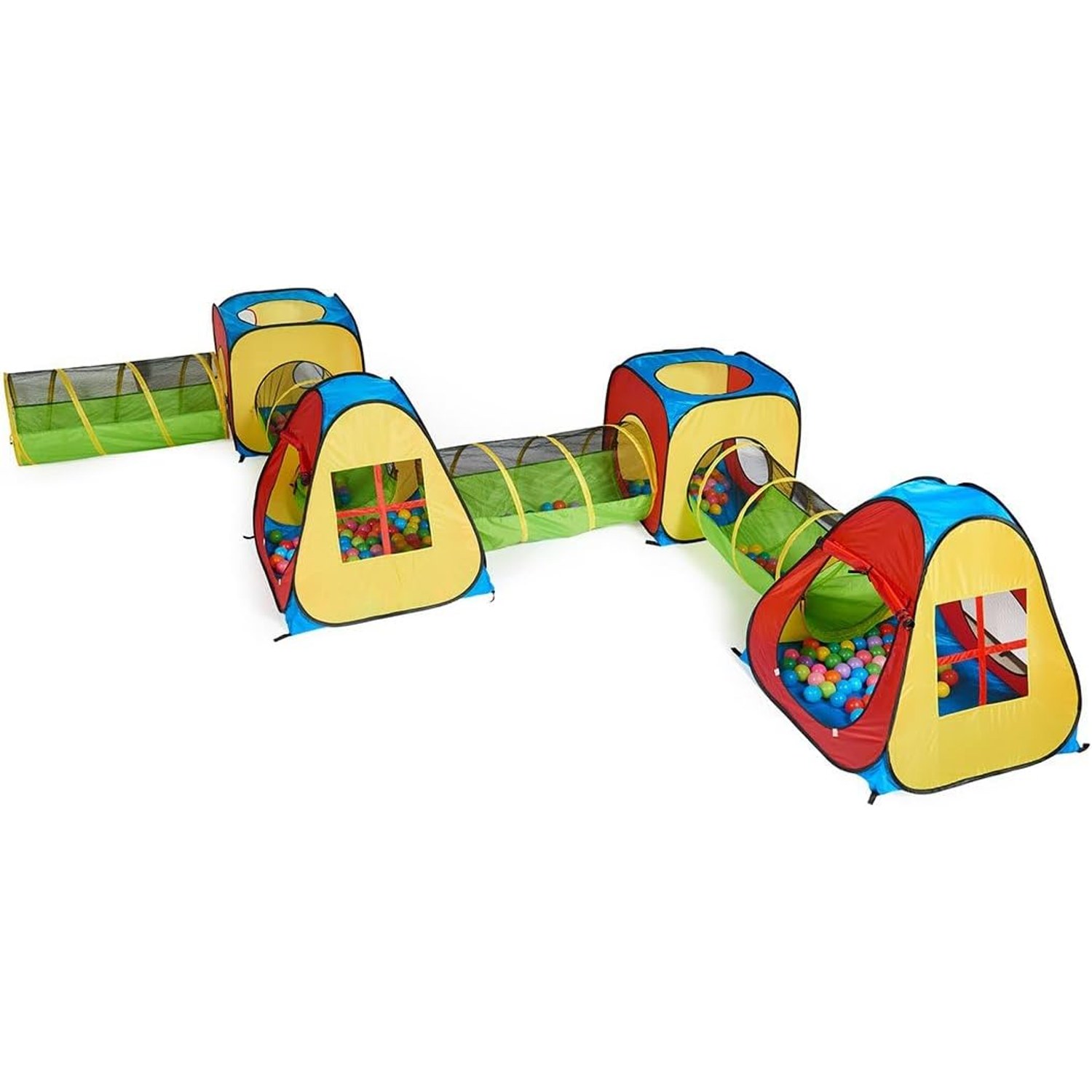 Eight in One Pop Up Tent House and Tunnel Play Set